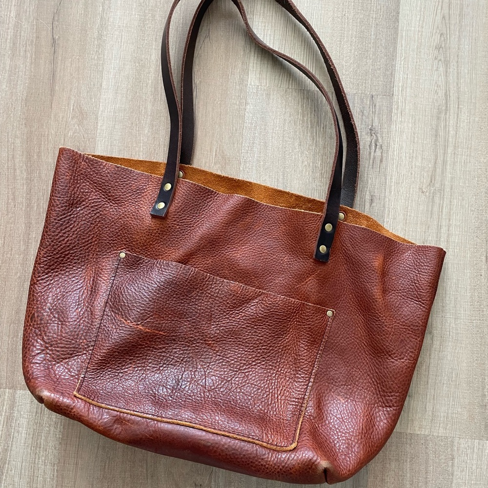 Portland leather tote